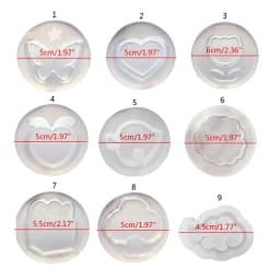 Silicone Quicksand Shaker Mold Butterfly Love Heart Peach Cloud Epoxy Resin DIY Jewelry Necklace Pendant Crafts Casting Tools