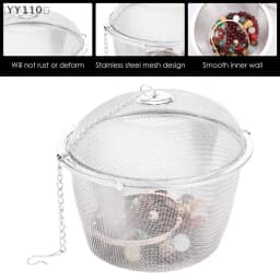 〔YY110〕Stainless Steel Jewelry Cleaner Basket With Lock And Hook Jewelry Steam Cleaner Solution For Ultrasonic Machine