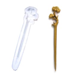 Hairpin DIY Silicone Mold Making Hair Stick Mould Jewelry Pendant DIY Crystal Epoxy Resin Mould