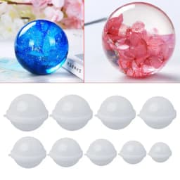Globe Ball Casting Moulds for Epoxy Resin Sphere Resin Molds Round Silicone Molds Stereo Spherical Mold for DIY Making
