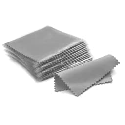 10*6.3cm/8*8cm/8*6cm 50pcs Silver Clean Polishing Cloth Soft Clean Wipe Wiping Cloth For Necklaces Rings Jewelry Clean Tool