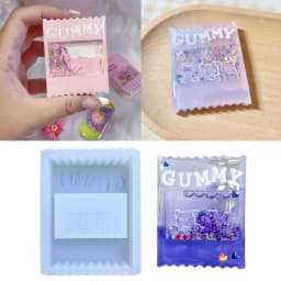 Candy Bag Resin Shaker Molds,Silicone Quicksand Mould Resin Shaker Molds Resin Epoxy Casting Shaker Mould for DIY Crafts