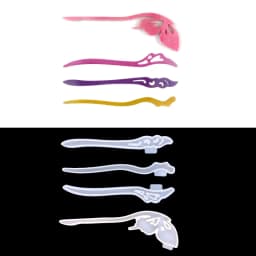 Barrette Hair Clip Silicone Epoxy Resin Mold Hair Pin Jewelry Casting Mold Tools for Classical Jewelry Making Women Gift