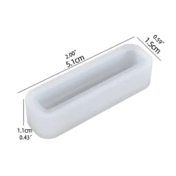DIY Crafts Long Strip Necklace Epoxy Resin Mold Pendants Keychain Silicone Mould Handicrafts Mold Wholesale