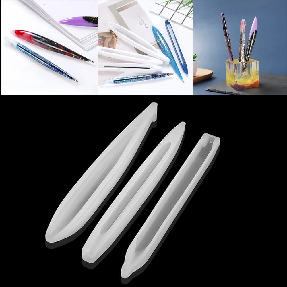 Ballpoint Pen Holder Silicone Molds Pen Epoxy Resin Mold for DIY Epoxy Resin Crafts Casting Mold Jewelry Making Tools