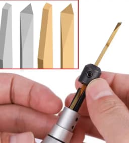 Tungsten Steel Triangle Metal Blades Engraving Knives Angle Cutter Spatula for DIY Engraving Jewelry Making Tools