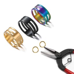 17/18/19mm Stainless Steel Jump Ring Opening Tools Closing Finger Rings Jewelry Tools For DIY Jewelry Making Findings