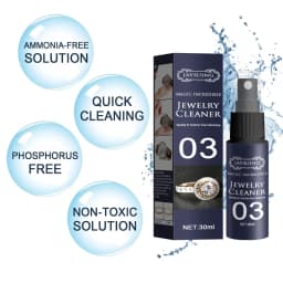 30ml Concentrate Jewelry Cleaner Anti-Tarnish Quick Professional Jewellery Cleaning for Watch Diamonds Silver Gold Jewelry Tools