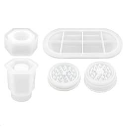 Resin Mold DIY Herb-medicine Grinder Spice Crusher Silicone Mold A Set of Epoxy