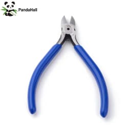 PandaHall Blue Steel Chain Nose Pliers Jewelry Making Equipment DIY Beading Hand Tools 12x65x10mm