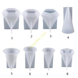 Pyramid Molds for Resin Cone Ring Holder Resin Molds Resin Pyramid Molds for Candle Making Silicone Resin Molds Handmade QX2F