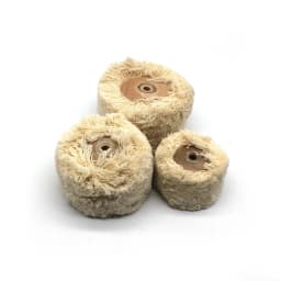 Cotton Thread Polishing Wheel with Wooden Metal Hub 50mm 70mm 78mm Soft Buffing String Disc Jewelry Rotary Tools