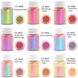 Mirror Chameleons Pigment Pearlescent Epoxy Resin Glitter Magic Discolored Powder Resin Colorant Jewelry Making Tools