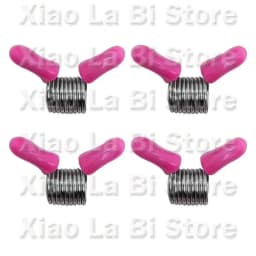 XXFD Set of 4 Bead Stopping Set Metal Beading Helper Jewelry Making Tool Spring End Fasteners Present for Craft Enthusiasts