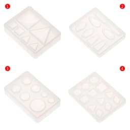Epoxy Resin Silicone Mold DIY Geometric Triangle Mirror Craft Jewelry Making Decorative Cake