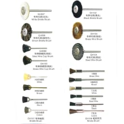 10pcs Jewelry Cleaning Tool Kit 2.35MM Shank Soft Bristle Wheel Brass Cup Brush For Grinder Rotary Tool