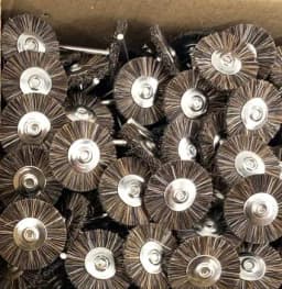 144pcs 22mm 19mm Abrasive Brushes 2.35mm Shank Jewelry Polishing Wheel for Dremel Power Tool Accessories