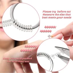 8 Pieces Invisible Ring Size Adjusters Invisible Clip Guard Resizer Clear Guard Ring Sizer Fit for Man Woman Loose Rings