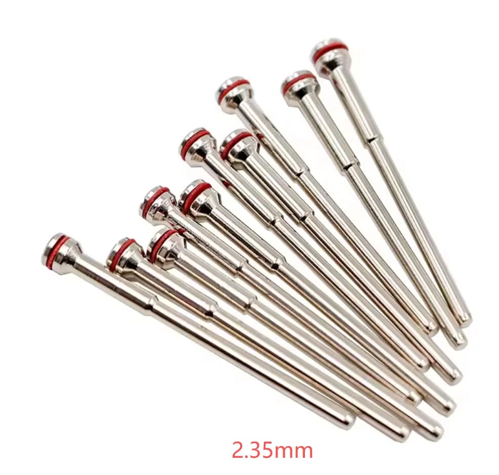 10pcs Dental jewelry Polishing Shank Mandrel Disc Burs Rotary Sanding Paper Clamp Bar Sandpaper Split Holder Clip Rod Clips tool