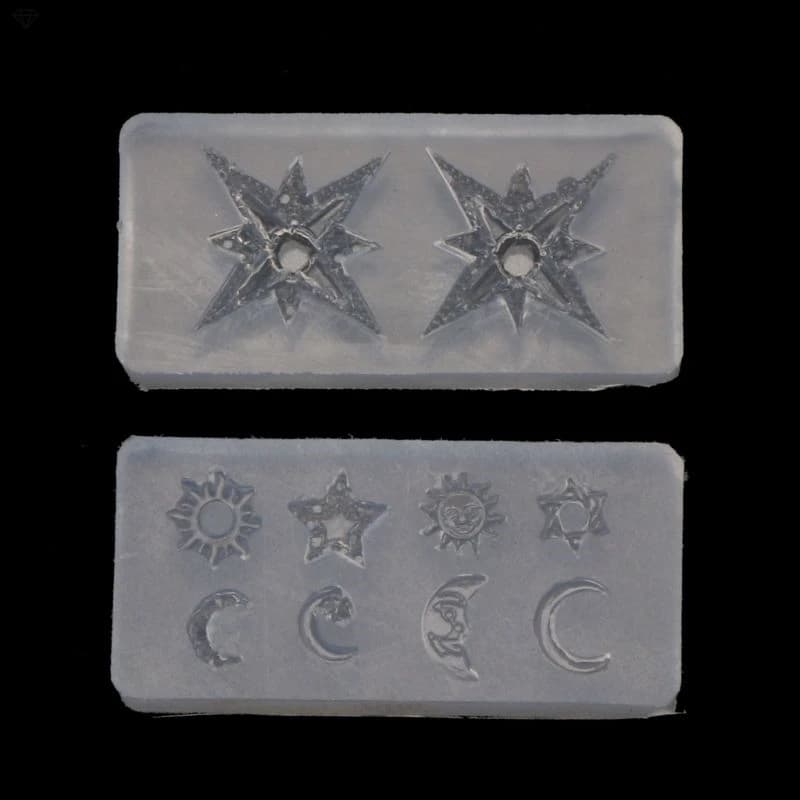 Mini Size Moon Star Sun Resin Jewelry Fillings Resin Silicone Mold Jewelry Making Tools