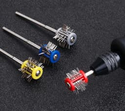 1PCS Mounted Matt Brush Gold Silver Metal Jewelry Mounted Matt Brushes Steel Wire 0.2/0.3/0.45/0.6/0.8/1.0MM
