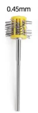 1PCS Mounted Matt Brush Gold Silver Metal Jewelry Mounted Matt Brushes Steel Wire 0.2/0.3/0.45/0.6/0.8/1.0MM