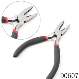 1 Piece Stainless Steel Needle Nose Pliers Jewelry Making Hand Tool Black Pliers Tools DIY Equipment Handcraft Beadwork Repair