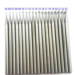 6 Pieces Steel Burs Ball Head Shaped Jewellery DIY Carving Bur Olive Amber Wood Mill Router Bit Jewelry Engraving Tools