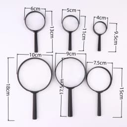 1 Piece Reading Glass Lens Magnifier 40/50/60/75/90/100mm Hand Held 5X Magnifying Loupe