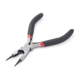PandaHall Small Polishing Jewelry Pliers Short Chain-Nose Plier for Jewelry Making Tools Equipments 90x50x10mm