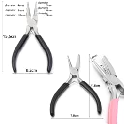 1Pc Jewelry Pliers Round Needle Nose Pliers Wire Cutter Wire Winding Pliers For DIY Jewelry Making Rings Looper Repair Tool