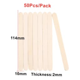 50-150pcs 11cm Wooden Coffee Tea Ice Cream Popsicle Sticks Beverage Stir Stirrers for DIY Jewely Making UV Resin Sticks Tools