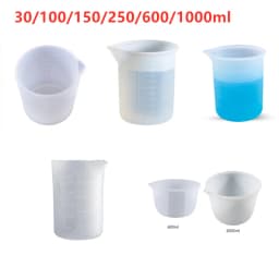 30/100/150/250/600/1000ML Silicone Measuring Cup with Scale DIY Jewelry Making Tools Crystal Epoxy Resin Mixed Measure Cup Tools