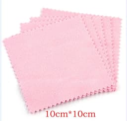 50Pcs/Lot Jewelry Polishing Cloth Silver Color Cleaning Polishing Cloth Soft Clean Wipe Wiping Cloth For Silver Gold Jewelry Too