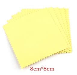 50Pcs/Lot Jewelry Polishing Cloth Silver Color Cleaning Polishing Cloth Soft Clean Wipe Wiping Cloth For Silver Gold Jewelry Too