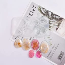 Pendant Charms Mold Resin Earrings Mold Silicone Keychain Mold Oval/Water Drop Epoxy Casting Mold for DIY Jewelry Making