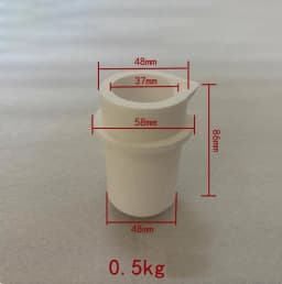 High Temperature Quartz Silica Melting Crucible Capacity 1KG/2KG/0.5KG for Gold & Silver Jewelry Tools & Equipments