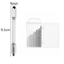 Gold Color Metal Hand Drill Equipments Uv Resin Epoxy Mold Tools With 0.8mm-3.0mm Drill Screw DIY Jewelry Making Handmade Tools