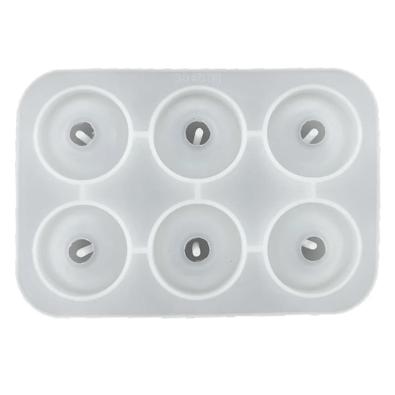 Resin Beads Molds with Hole Silicone Bead Epoxy Molds for Cabochon Gemstone-Pendant Mold Earrings Jewelry Casting Art