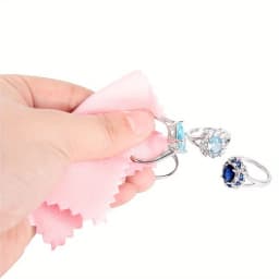 50Pcs 8x8cm Jewelry Silver Polishing Cloth Jew Elry Maintenance Silver Polishing Cloth