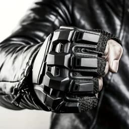 Outdoor Tactical Hard-Shell Breathable Gloves (Full/Half-Finger) for CS Training,Ops,Motorcycling,Cycling,Hiking