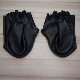 Fashion Sexy Female Night Club Pole Dancing Leather Gloves Women Gothic Punk Rock Show Half Palm Full Finger Fitness Gloves L63