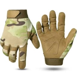 Men's Tactical Full Finger Gloves Touch Screen Compatible Breathable for Paintball Hiking Combat Sport Hunting Bicycle Work Gear