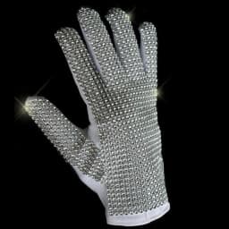 Impersonator Michael Jackson Costumes Stuff Silver Handmade Shining Glove