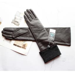 Long Leather Gloves Female Color Sheepskin Cloves Thin Section Over Elbow Long Velvet Lining Winter Warm Arm Set Free Shipping