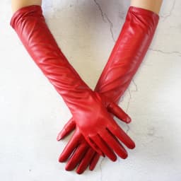 Long Leather Gloves Female Color Sheepskin Cloves Thin Section Over Elbow Long Velvet Lining Winter Warm Arm Set Free Shipping