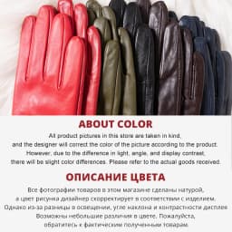 Fashion Sheepskin Women's Gloves, Drive Women's Leather Gloves, Thin Touch Gloves, Keep Warm Women's Winter Gloves -2001