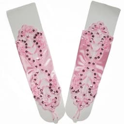 Fashion Sexy Women Female Short Half Finger Satin Seam Pearl Gloves Fashion Sexy Lady Retro Lace Driving Fingerless Gloves B96