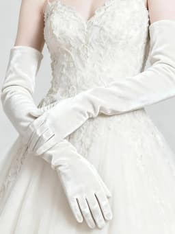 Elegant Velvet Solid 53cm Long GlovesWomen Fluffy Gloves Full Finger Evening Dress Etiquette Stage Performance Party Gloves