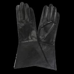 35CM Mens Leather gloves Touch Screen Double Cuff Luxury Unlined Genuine Leather Tight Long Driving Riding Moto Gloves